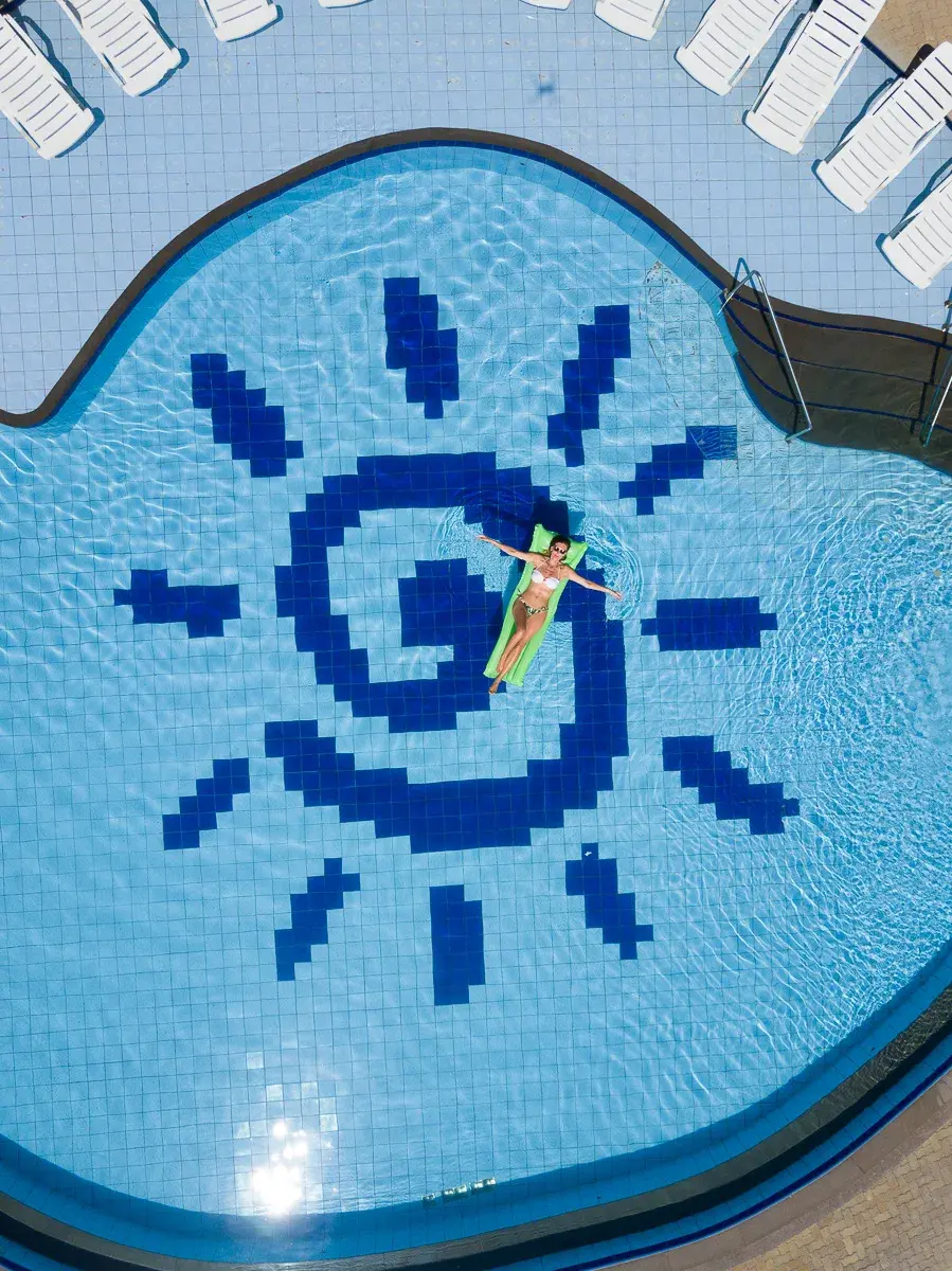 Piscina termal do Machadinho Thermas Resort & SPA